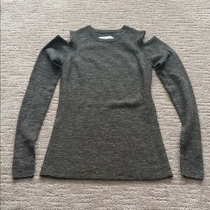 Current/Elliott Gray Crew Neck Sweater